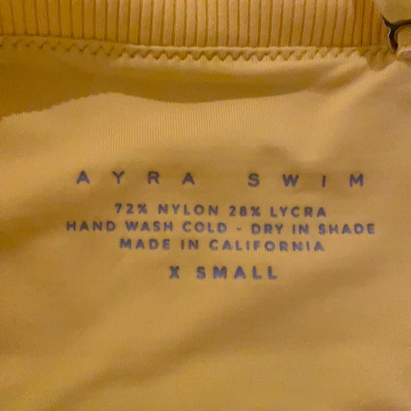 Ayra Swim Yellow Rib Bikini Set - Picture 4 of 5